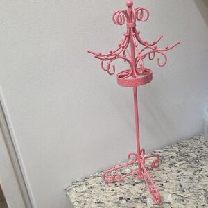 Pink Necklace Jewelry Holder